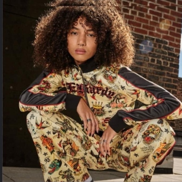 Ed Hardy Y2K Track Suit (Set) Women's size LARGE - Picture 4 of 12